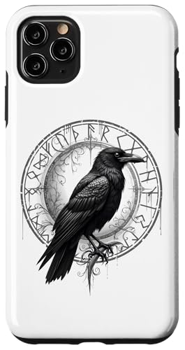 Walhalla Rabe Raben Odins Runen Nordischer Kompass Wikinger Hülle für iPhone 11 Pro Max von Viking Valhalla Krieger Normanne Runenkreis Götter