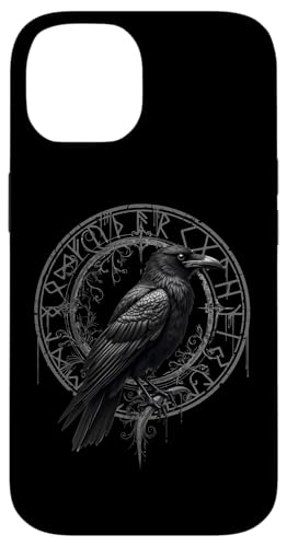 Walhalla Rabe Raben Odins Runen Nordischer Kompass Wikinger Hülle für iPhone 14 von Viking Valhalla Krieger Normanne Runenkreis Götter