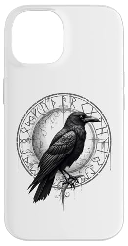 Walhalla Rabe Raben Odins Runen Nordischer Kompass Wikinger Hülle für iPhone 14 von Viking Valhalla Krieger Normanne Runenkreis Götter