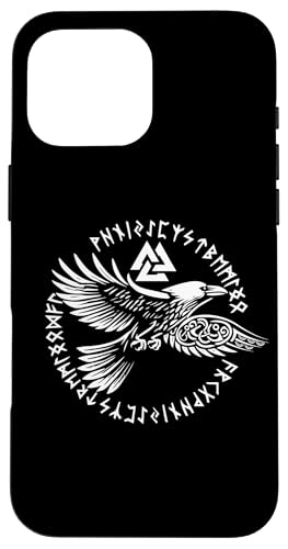 Walhalla Rabe Raben Odins Runen Nordischer Kompass Wikinger Hülle für iPhone 16 Pro Max Walhalla Rabe Raben Odins Runen Nordischer Kompass Wikinger Hülle für iPhone 16 Pro Max von Viking Valhalla Krieger Normanne Runenkreis Götter