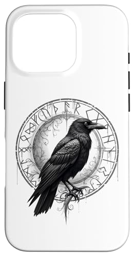 Walhalla Rabe Raben Odins Runen Nordischer Kompass Wikinger Hülle für iPhone 16 Pro von Viking Valhalla Krieger Normanne Runenkreis Götter