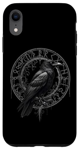 Walhalla Rabe Raben Odins Runen Nordischer Kompass Wikinger Hülle für iPhone XR von Viking Valhalla Krieger Normanne Runenkreis Götter