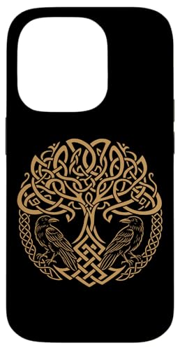 Walhalla Raben Odins keltischer Knoten Lebensbaum Wikinger Hülle für iPhone 14 Pro von Viking Valhalla Krieger Normanne Runenkreis Götter