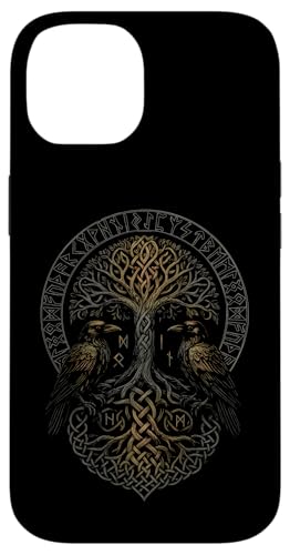 Walhalla Raben Odins keltischer Knoten Lebensbaum Wikinger Hülle für iPhone 14 von Viking Valhalla Krieger Normanne Runenkreis Götter