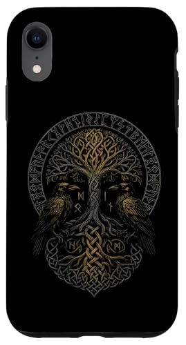Walhalla Raben Odins keltischer Knoten Lebensbaum Wikinger Hülle für iPhone XR von Viking Valhalla Krieger Normanne Runenkreis Götter