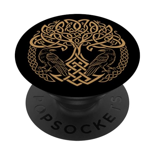 Walhalla Raben Odins keltischer Knoten Lebensbaum Wikinger PopSockets Klebender PopGrip Walhalla Raben Odins keltischer Knoten Lebensbaum Wikinger PopSockets Klebender PopGrip von Viking Valhalla Krieger Normanne Runenkreis Götter