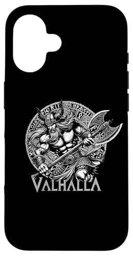 Wikinger Krieger Runen Kreis Nordischer Kompass Walhalla Hülle für iPhone 16 von Viking Valhalla Krieger Normanne Runenkreis Götter