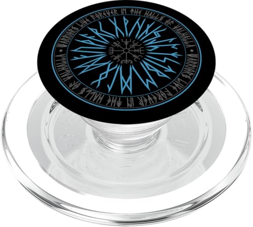 Wikinger Vegvisir Auge Runen Nordischer Kompass Walhalla PopSockets PopGrip für MagSafe von Viking Valhalla Krieger Normanne Runenkreis Götter