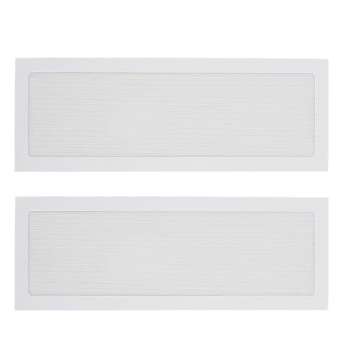120 x 360 mm DIY PC Gehäuse Staub Mesh Filter [2 Stück] PVC Magnetische Staubfilterabdeckung, PC Lüfter Staub Mesh PC Kühler Filter für Computer PC Gehäuse (Weiß) von Vikye
