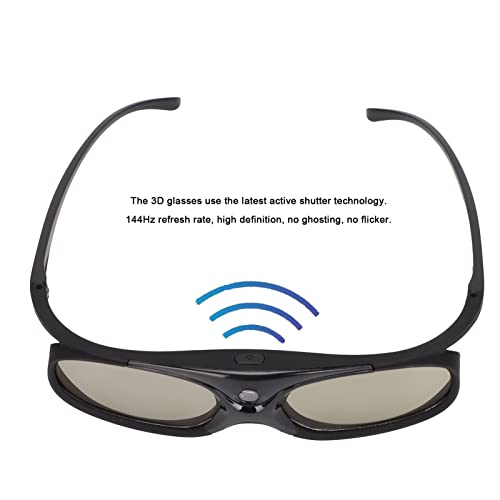 144 Hz 3D-Brille, 2 Stück DLP Link 3D Active Shutter-Brille LCD-Linse 3D-Projektorbrille für 3D-DLP-Orojektoren 144 Hz 3D-Brille, 2 Stück DLP Link 3D Active Shutter-Brille LCD-Linse 3D-Projektorbrille für 3D-DLP-Orojektoren von Vikye