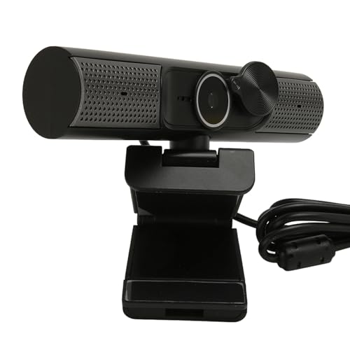 2K 30fps Autofokus-Webcam mit Rauschunterdrückungsmikrofon und HiFi-Lautsprecher, Plug-and-Play-PC-Kamera für Video-Chat, Kompatibel mit Win 10, Win 8, Win 7, OS X Laptop von Vikye