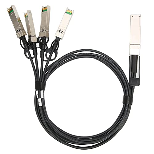 40G QSFP-Kabel, 40G QSFP Plus auf 4 SFP Plus SFP DAC-Kabel, Plug-and-Play-Hochgeschwindigkeits-SFP-Patchkabel für Stabile Signale, 1 Meter Kompatibel für Extreme für Entel von Vikye