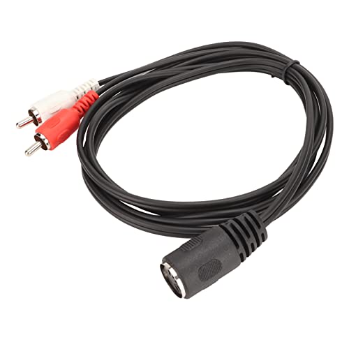 5-Pin-DIN-Buchse auf 2 Cinch-Stecker-Audiokabel, 4,9 Fuß 5-Pin-DIN-Cinch-Schnittstellen-Sound-Adapterkabel für CD-Player, Videorecorder, DVD 5-Pin-DIN-Buchse auf 2 Cinch-Stecker-Audiokabel, 4,9 Fuß 5-Pin-DIN-Cinch-Schnittstellen-Sound-Adapterkabel für CD-Player, Videorecorder, DVD von Vikye