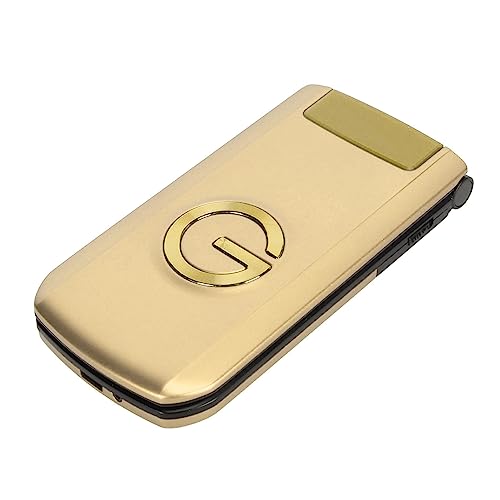G9000 Flip Phone Entsperrtes GSM-Dual-SIM-Handy für Senioren (Gold) von Vikye