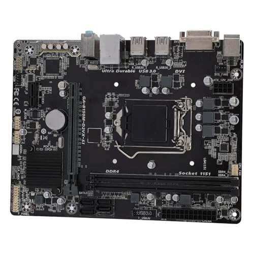 GA – Motherboard der B150M-Serie, LGA 1151 B510-Chipsatz, Micro-ATX-Motherboard (Gigabit-Ethernet, 32 GB DDR4, 2133 O.C. PCIe 3.0, USB 3.0 2, RJ45/DVI) von Vikye