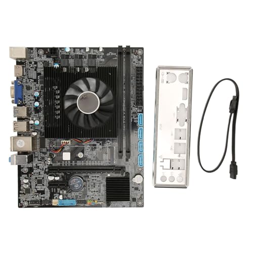 H170 Computer-Motherboard mit Kühler, DDR4-Speicher für Core I7 6700HQ-CPU, VGA- und HD-Multimedia-Schnittstelle, Unterstützt 16 GB DDR4-Speicher, Alle Festkondensatoren von Vikye