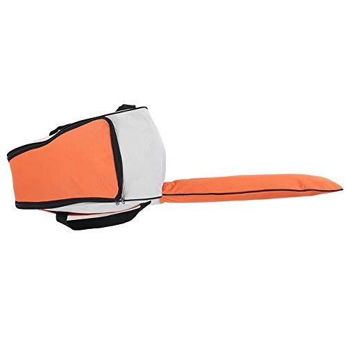 Kettensägen-Tasche, tragbare Oxford-Stoff-Kettensägen-Aufbewahrungstasche Rasenmäher-Tragetasche Schutzbox(Orange) von Vikye