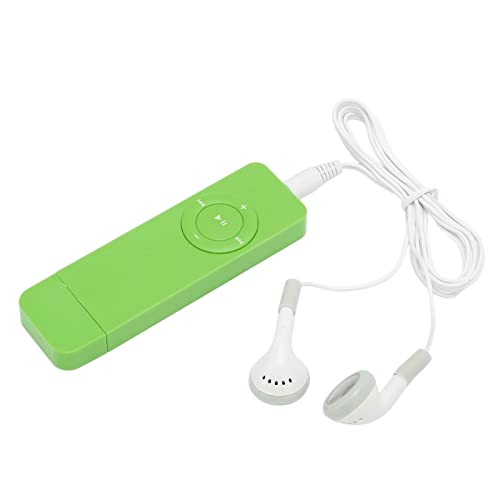 Kompakter und Tragbarer -MP3-Player, Verlustfreier Sound, Unterstützt Bis zu 64 GB für Studenten, die auf Reisen Sind (Grün) von Vikye