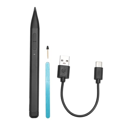 Magnetischer Stylus-Stift für Tablet-Touchscreen, Hohe Genauigkeit, Wiederaufladbarer Stylus für Pro X 9 8 7 6 5 4 3 Book 2 X1 Pro (Black) von Vikye