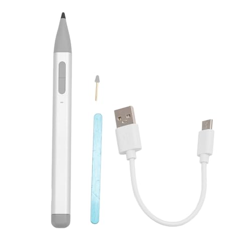Magnetischer Stylus-Stift für Tablet-Touchscreen, Hohe Genauigkeit, Wiederaufladbarer Stylus für Pro X 9 8 7 6 5 4 3 Book 2 X1 Pro (Silver) von Vikye