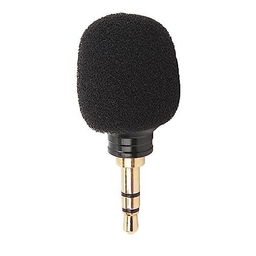 Mikrofon, Kondensatormikrofon mit Hoher Empfindlichkeit, 3,5-mm-Audioanschluss, Rauschunterdrückungsmikrofon für Sprachaufzeichnung, Chatten und Singen von Vikye