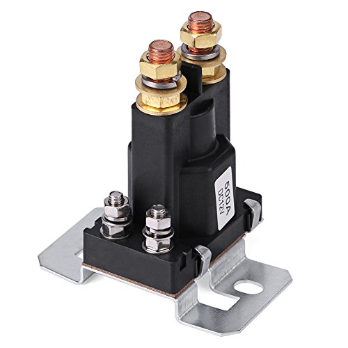 Self Starter Relay, 500A DC 12V 4 Pin SPST High Current Starter Relay for Car Start Contactor Double Battery von Vikye