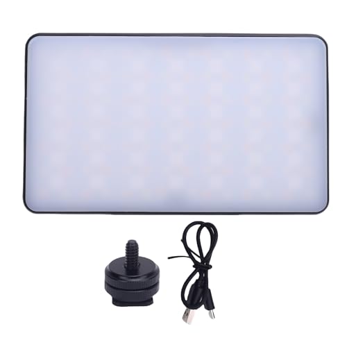 Selfie-Licht, LED-Lichtpanel, Zweifarbig, mit Kaltschuhhalterung, Tragbares Kameralicht mit Dimmbarer Helligkeit von 2500–9000 K für Selfie-Live-Streaming Selfie-Licht, LED-Lichtpanel, Zweifarbig, mit Kaltschuhhalterung, Tragbares Kameralicht mit Dimmbarer Helligkeit von 2500–9000 K für Selfie-Live-Streaming von Vikye