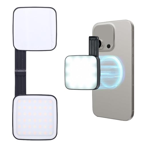 Selfie-Licht, Magnetische LED-Leuchttafel Zweiseitig für Telefon/Laptop/Tablet/Computer, Biolor Tragbare Faltkamera-Leuchte mit Dimmbarem 2500-6500K Selfie-Licht, Magnetische LED-Leuchttafel Zweiseitig für Telefon/Laptop/Tablet/Computer, Biolor Tragbare Faltkamera-Leuchte mit Dimmbarem 2500-6500K von Vikye