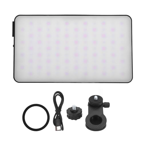 Selfie-Licht, Magnetisches LED-Lichtpanel, Zweifarbig, mit Kaltschuhhalterung, Tragbares Kameralicht mit Dimmbarer Helligkeit von 2500–9000 K für Selfie-Live-Streaming Selfie-Licht, Magnetisches LED-Lichtpanel, Zweifarbig, mit Kaltschuhhalterung, Tragbares Kameralicht mit Dimmbarer Helligkeit von 2500–9000 K für Selfie-Live-Streaming von Vikye