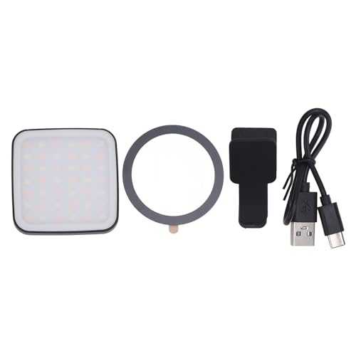 Selfie -Licht, Wiederaufladbare Magnet -LED -LED -Licht mit Clip, Tragbares Kamera -Licht mit Dimmbaren 2500-9000k für Selfie Live -Streaming Selfie -Licht, Wiederaufladbare Magnet -LED -LED -Licht mit Clip, Tragbares Kamera -Licht mit Dimmbaren 2500-9000k für Selfie Live -Streaming von Vikye