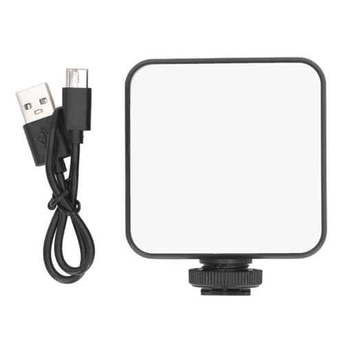 Selfie -Licht, Wiederaufladbare RGB -LED -LED -Leuchttafel mit 3 Kalten Schuhhalterungen, Tragbares Kamera -Licht mit Dimmbaren 2500-9000K für Selfie Live -Streaming Selfie -Licht, Wiederaufladbare RGB -LED -LED -Leuchttafel mit 3 Kalten Schuhhalterungen, Tragbares Kamera -Licht mit Dimmbaren 2500-9000K für Selfie Live -Streaming von Vikye