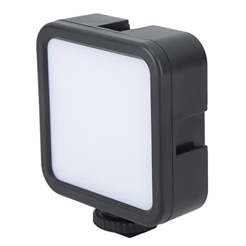 Selfie -Licht, Wiederaufladbare RGB -Lichtplatte mit 1/4 Zoll Kaltem Schuh, Tragbares Kameralicht mit Dimmbarem 3000-9000k für Selfie Live -Streaming von Vikye