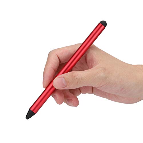 Stylus Pen, Dual-Use Capacitive Drawing Stylus Pen Touch Pen, Touch Pen mit Soft Head Pen Nibs für Alle Handys Tablet(rot) von Vikye