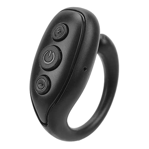 Tik Tok Kindle App Bluetooth-Fernbedienung Seitenwender, Handy-Scrolling-Ring-Clicker für IPhone IPad Kamera Fernauslöser Selfie-Taste (Schwarz) von Vikye