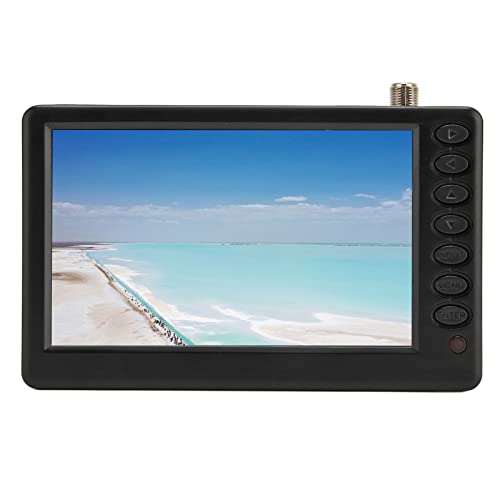 Tragbarer 5-Zoll-Fernseher, Wiederaufladbar, 1080P, Digitalfernseher, EU-Stecker Tragbarer 5-Zoll-Fernseher, Wiederaufladbar, 1080P, Digitalfernseher, EU-Stecker von Vikye