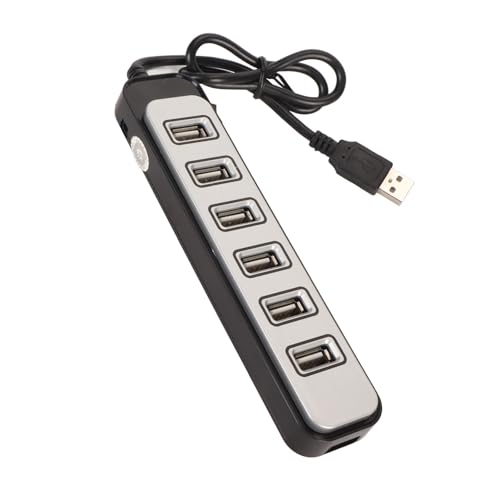 USB-Hub, 7-Port Tragbarer USB-Hub USB-Splitter für Laptop-PC-Unterhaltungsarbeiten, Hochgeschwindigkeitsübertragungstreiber Kostenloser USB-Hub für für OS X von Vikye