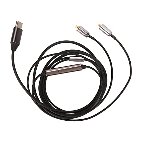 USB-Typ-C-zu-MMCX-Kopfhörer-Audiokabel, Bessere Klangqualität, Sauerstofffreies Kupfer-Kopfhörerkabel mit Mikrofon für SE215, SE315, SE425, SE535, SE846 von Vikye