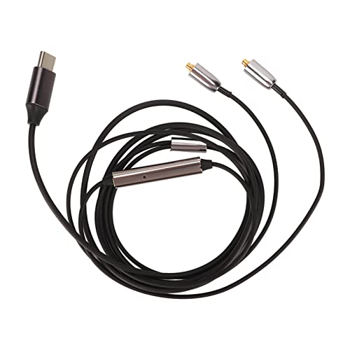 USB-Typ-C-zu-MMCX-Kopfhörer-Audiokabel, Bessere Klangqualität, Sauerstofffreies Kupfer-Kopfhörerkabel mit Mikrofon für SE215, SE315, SE425, SE535, SE846 USB-Typ-C-zu-MMCX-Kopfhörer-Audiokabel, Bessere Klangqualität, Sauerstofffreies Kupfer-Kopfhörerkabel mit Mikrofon für SE215, SE315, SE425, SE535, SE846 von Vikye