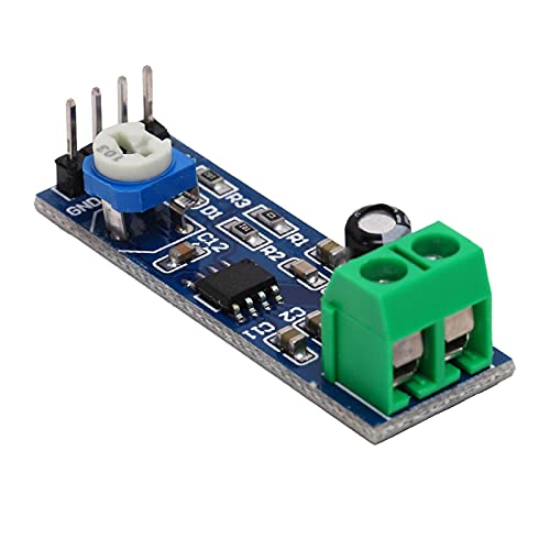 Verstärkerplatine, 5V-12V 200-fache Verstärkung Mono-Audio-Leistungsverstärkermodul, LM386-Verstärker Passend für Auto-Audio von Vikye