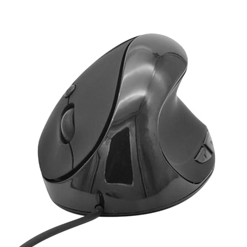 Vertikale Ergonomische Maus, Kabelgebundene Optische Vertikale Mäuse, USB-Maus mit Leisen Klicks für Notebook-Desktop-PC von Vikye