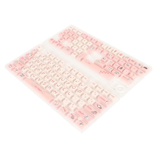 Vikye 131 Tasten, Cartoon-Farbsublimation, Kontrastfarben, PBT-Tastatur-Tastenkappen für PC-Gaming, Heimwerken – Komfortables Tippen, Ergonomisches Design, Weitgehend Kompatibel, von Vikye