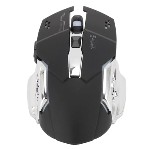 Vikye 2,4 GHz BT Kabellose Gaming-Maus, 4 Stufen DPI-verstellbare Gaming-Mäuse, Dual-Modus, Leise, Ergonomische Kabellose Maus für PC und Laptop von Vikye
