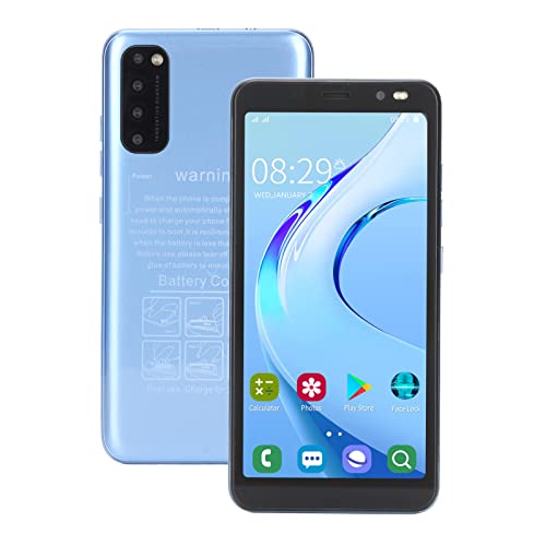 Vikye 5,45 Zoll Entsperrtes Handy, Rino4 Pro HD-Bildschirm-Smartphone, RAM 2 GB ROM 32 GB, RAM 2 GB ROM 32 G Smartphone für Android(Blau) von Vikye