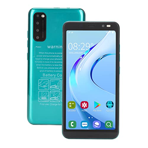 Vikye 5,45 Zoll Entsperrtes Handy, Rino4 Pro HD-Bildschirm-Smartphone, RAM 2 GB ROM 32 GB, RAM 2 GB ROM 32 G Smartphone für Android(Grün) von Vikye
