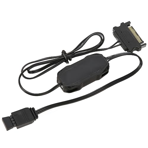 Vikye 5-V-3-poliges ARGB-Controller-Kabel, Mehrere Beleuchtungsmodi, Manuelle Steuerung des RGB-Controllers, 5-V-ARGB-Geräte für Gehäuselüfter, Lichtplatinen, Luftkühlungsheizkörper von Vikye