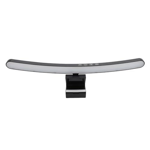 Vikye Computer-Monitorlampe, 15-Zoll-USB-gebogener Dimmbarer Touch-Control-Bildschirm-Lichtleiste für Augenpflege, Keine Blendung, Platzsparende Home-Office-Schreibtischlampen von Vikye