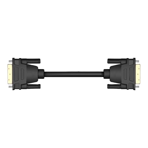 Vikye DVI-Stecker-auf-Stecker-Kabel, 1080P-HD-Anzeige, Sichere Verbindung, 24+1-polig, Effiziente Abschirmung, für Gaming, Video-Streaming, Arbeitspräsentation, PVC, OFC (5M) von Vikye