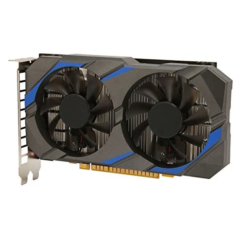 Vikye GTX 1050 Ti 4 GB Grafikkarte, GDDR5 128 Bit Gaming-Grafikkarte, PCI Express 3.0x16-Schnittstelle, Gaming-Grafikkarte mit 2 Extrem Leisen Lüftern für PC von Vikye