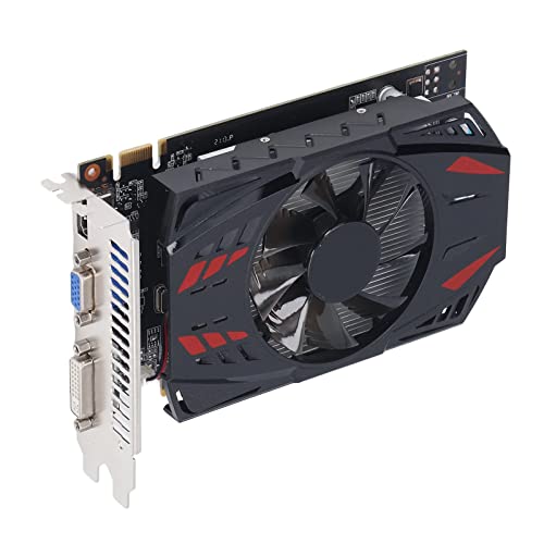 Vikye GTX 550 TI Grafikkarte, GTX550TI 2 GB GDDR5 128BIT Gaming Grafikkarte, PCI Express Single Fan Computer Desktop PC Gaming Grafikkarte von Vikye