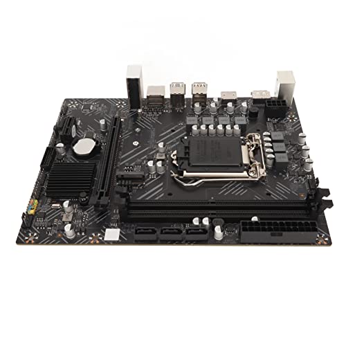 Vikye H510 LGA Gaming-Motherboard, DDR4, 1200-Pin, 16 X PCIe-Steckplatz, 3 X SATA 3.0, M.2, HDMI, PCB-Material Desktop-Computer-Motherboard für Office-Spiele für von Vikye